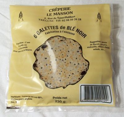 6 petites galettes de bl noir