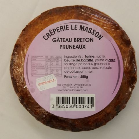 Gateau breton aux pruneaux 450g